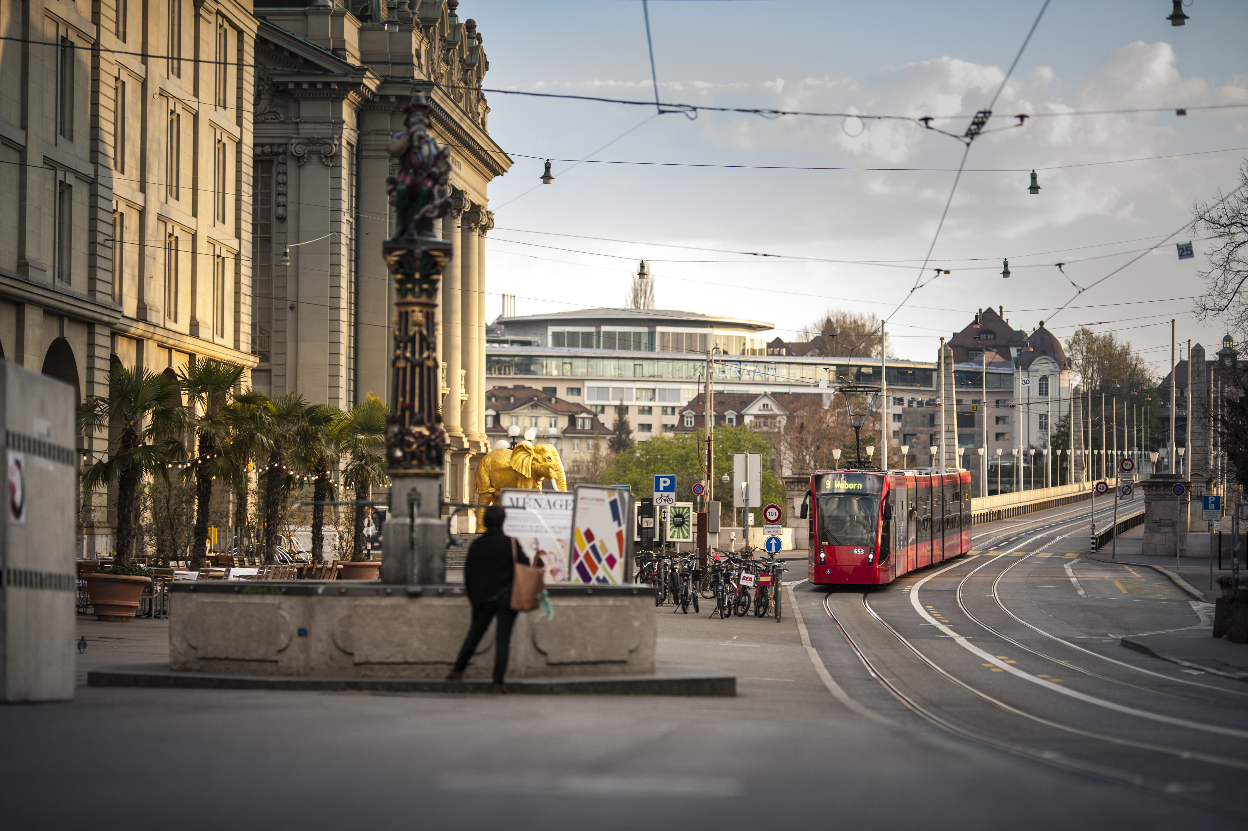 Tram Linie 9 auf der Kornhausbrücke