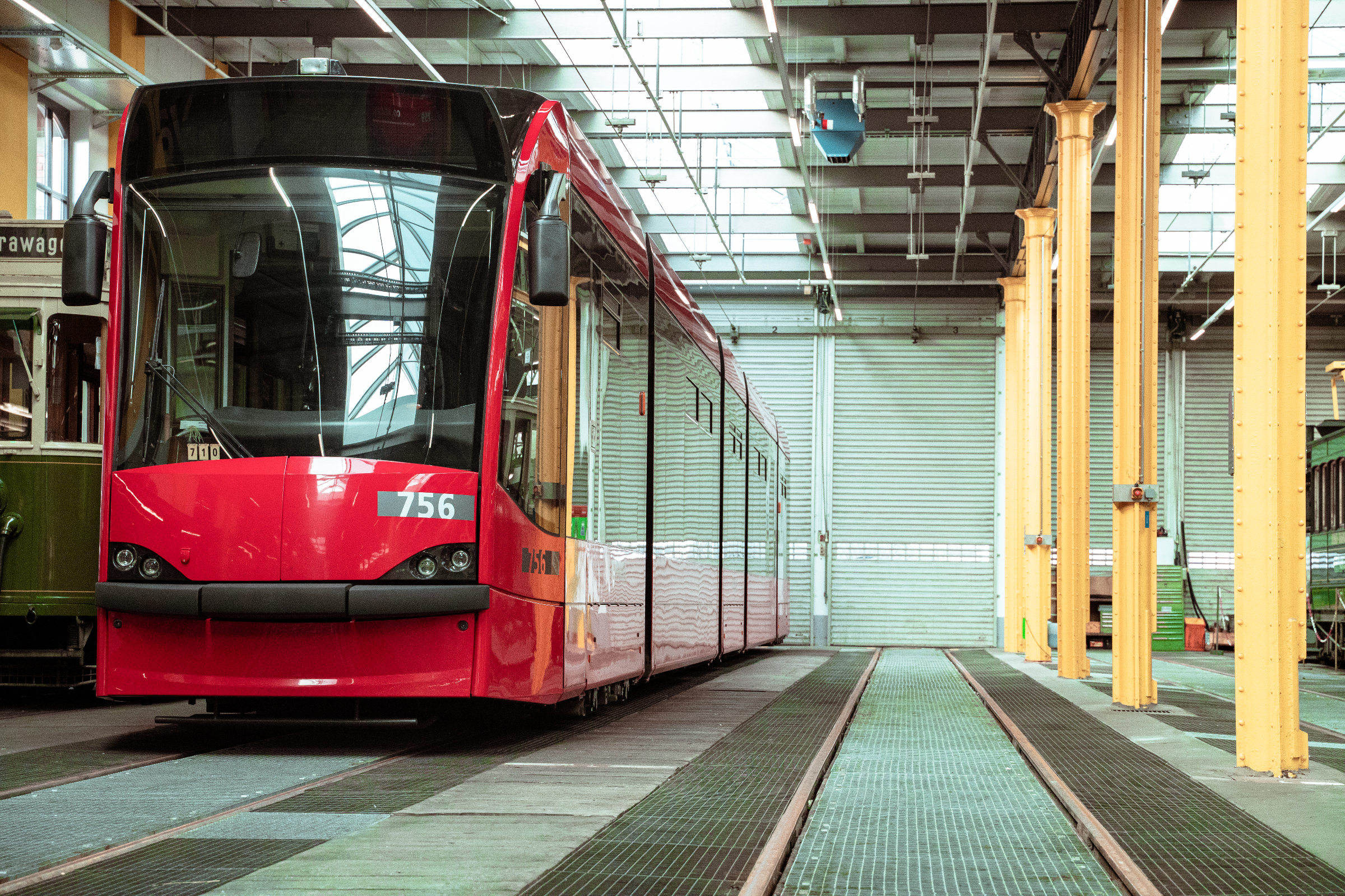 Das Combino Tram im Depot