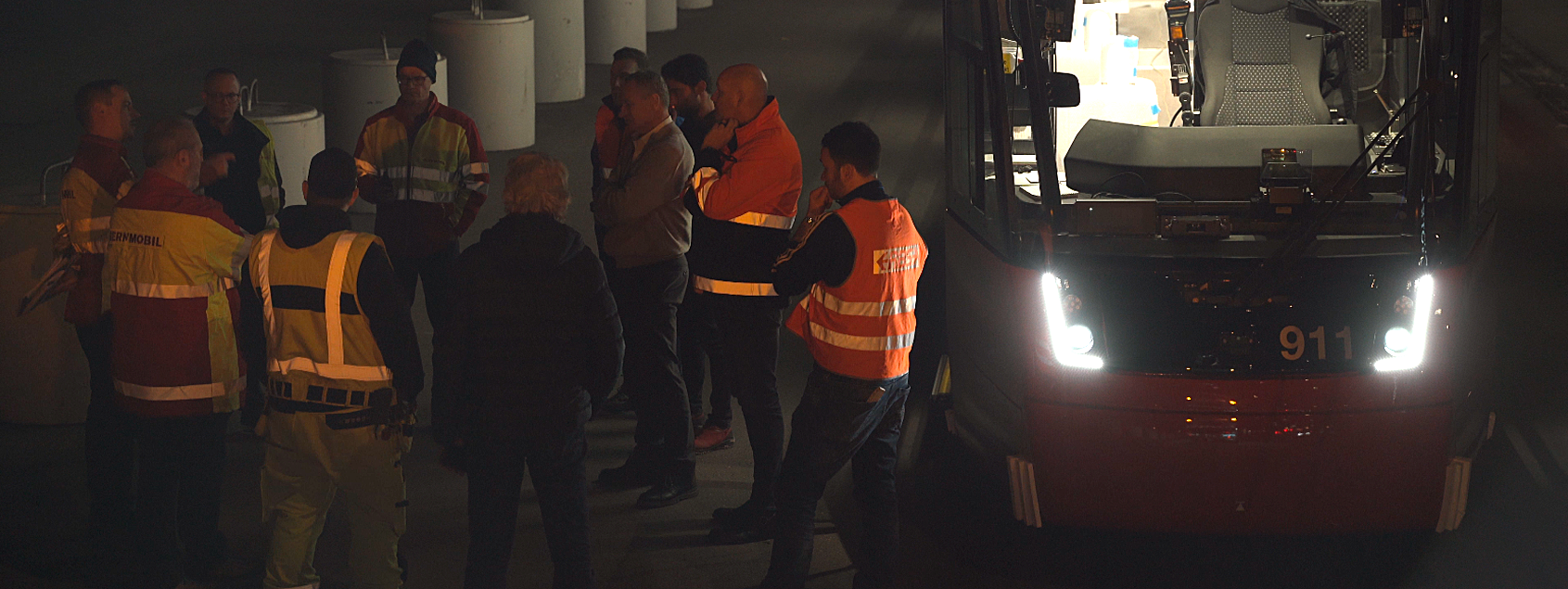 Erste Testfahrt des Tramlink