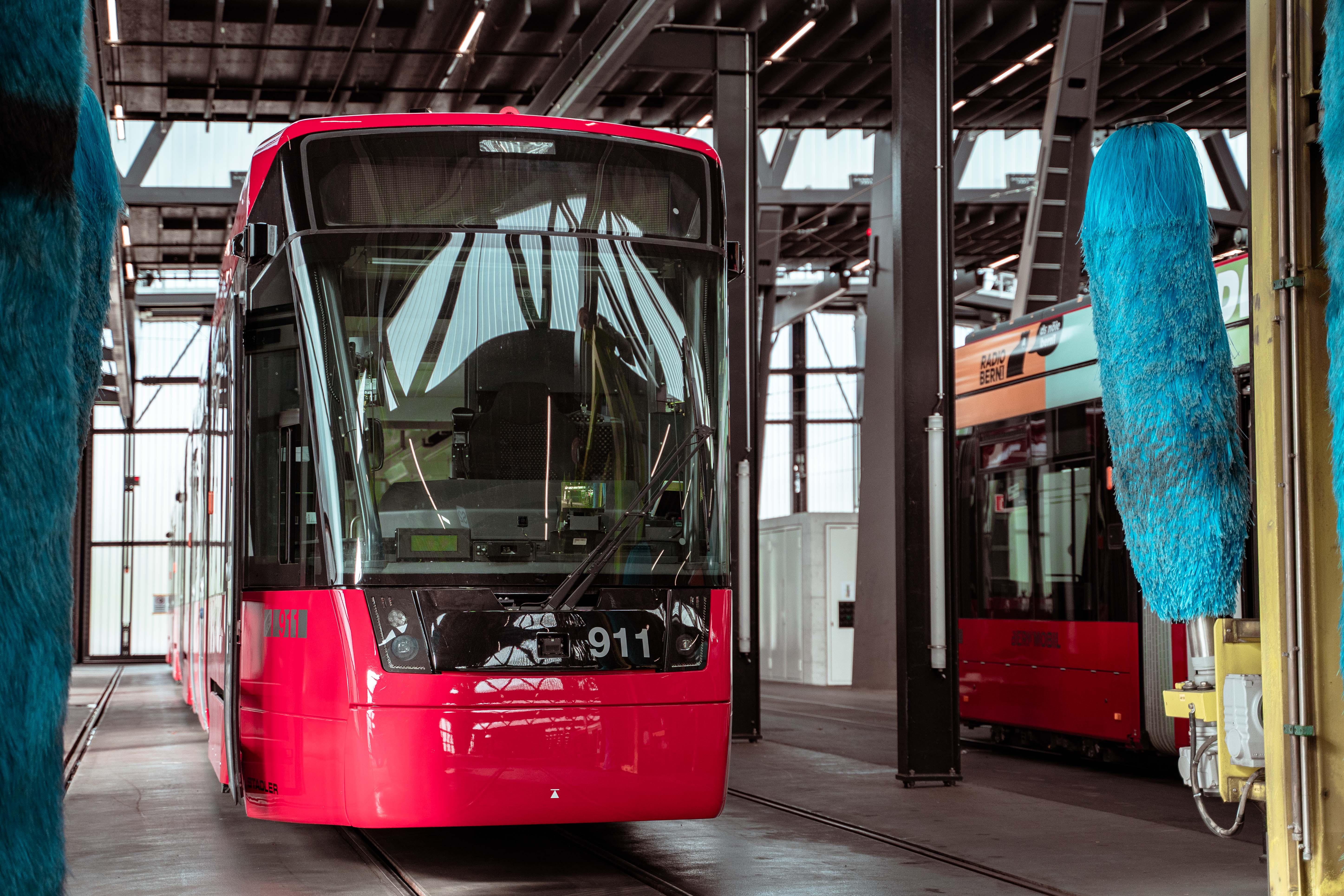 Der Tramlink von Stadler im Depot