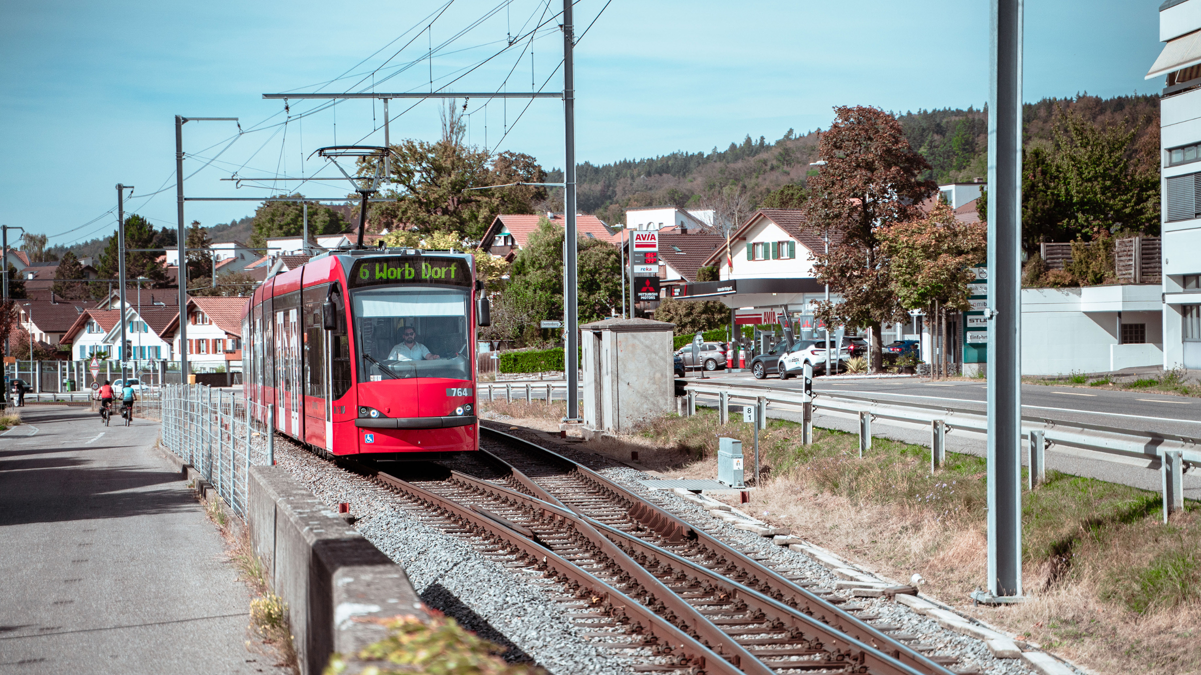 Tram der Linie 6 Richtung Worb Dorf