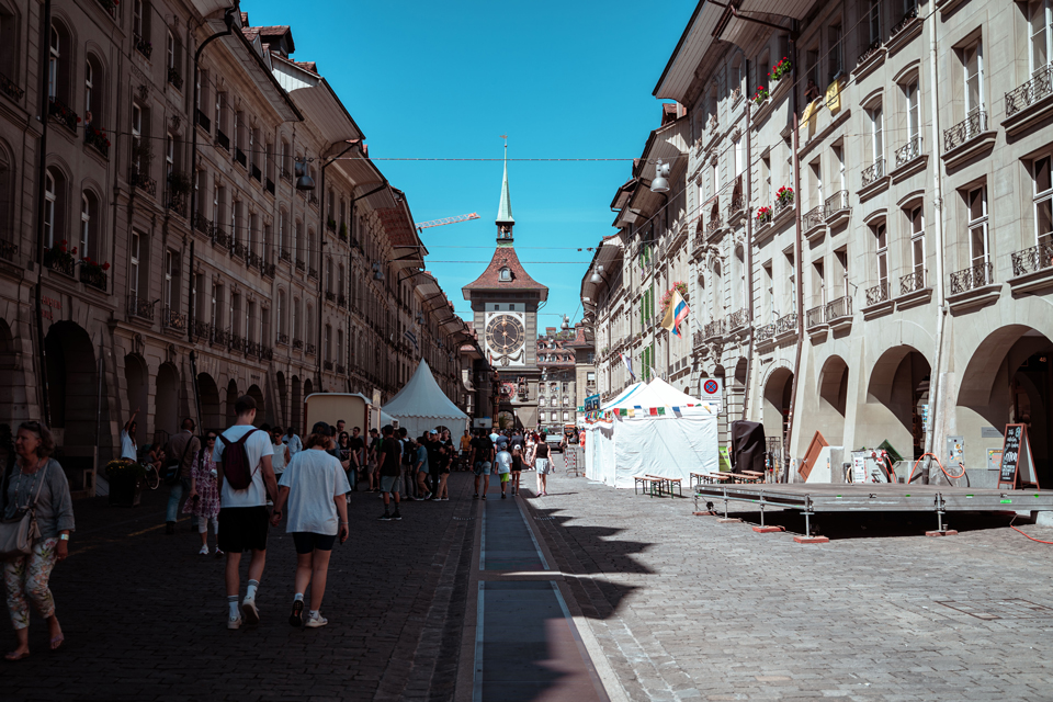 Buskers Bern in der Altstadt