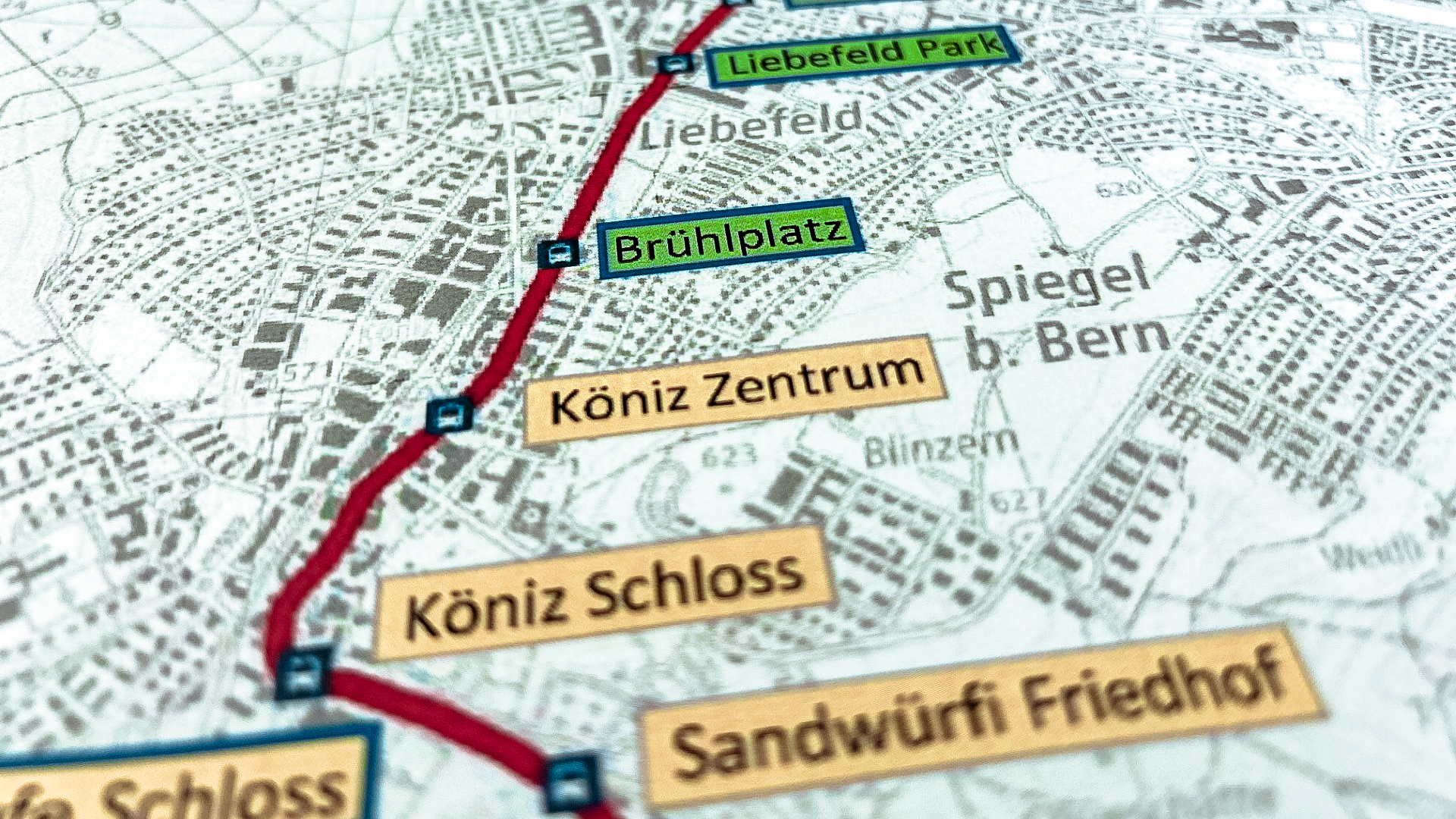 Übersicht der Bauarbeiten für Linie 10