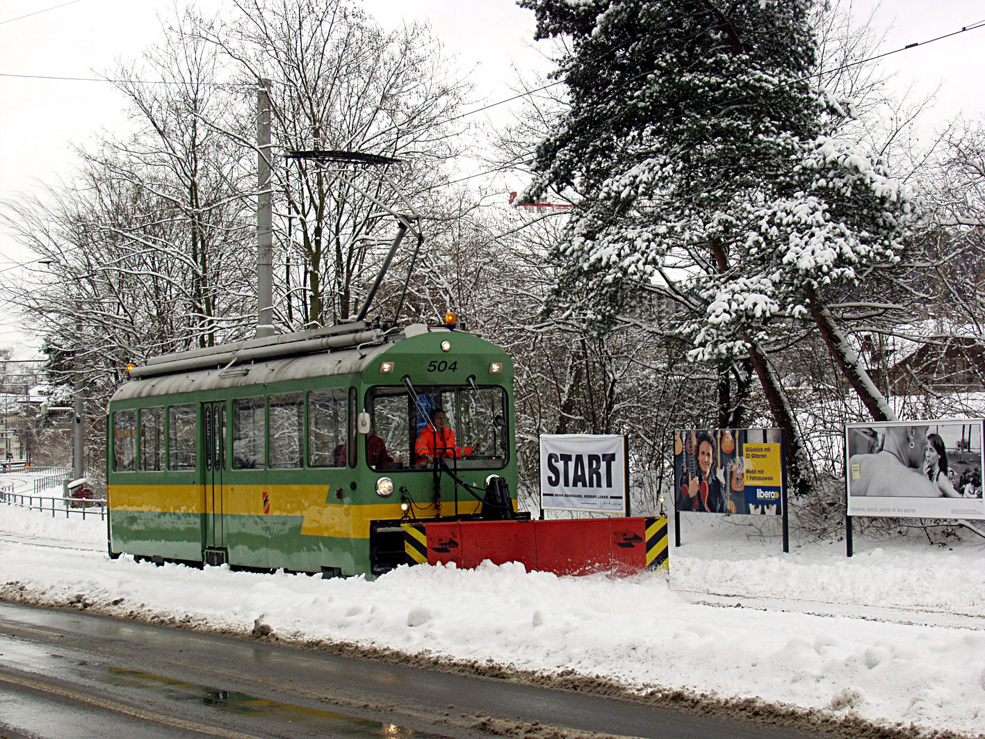 Endstation für das «Schnutzitram 504» Endstation für das «Schnutzitram 504»