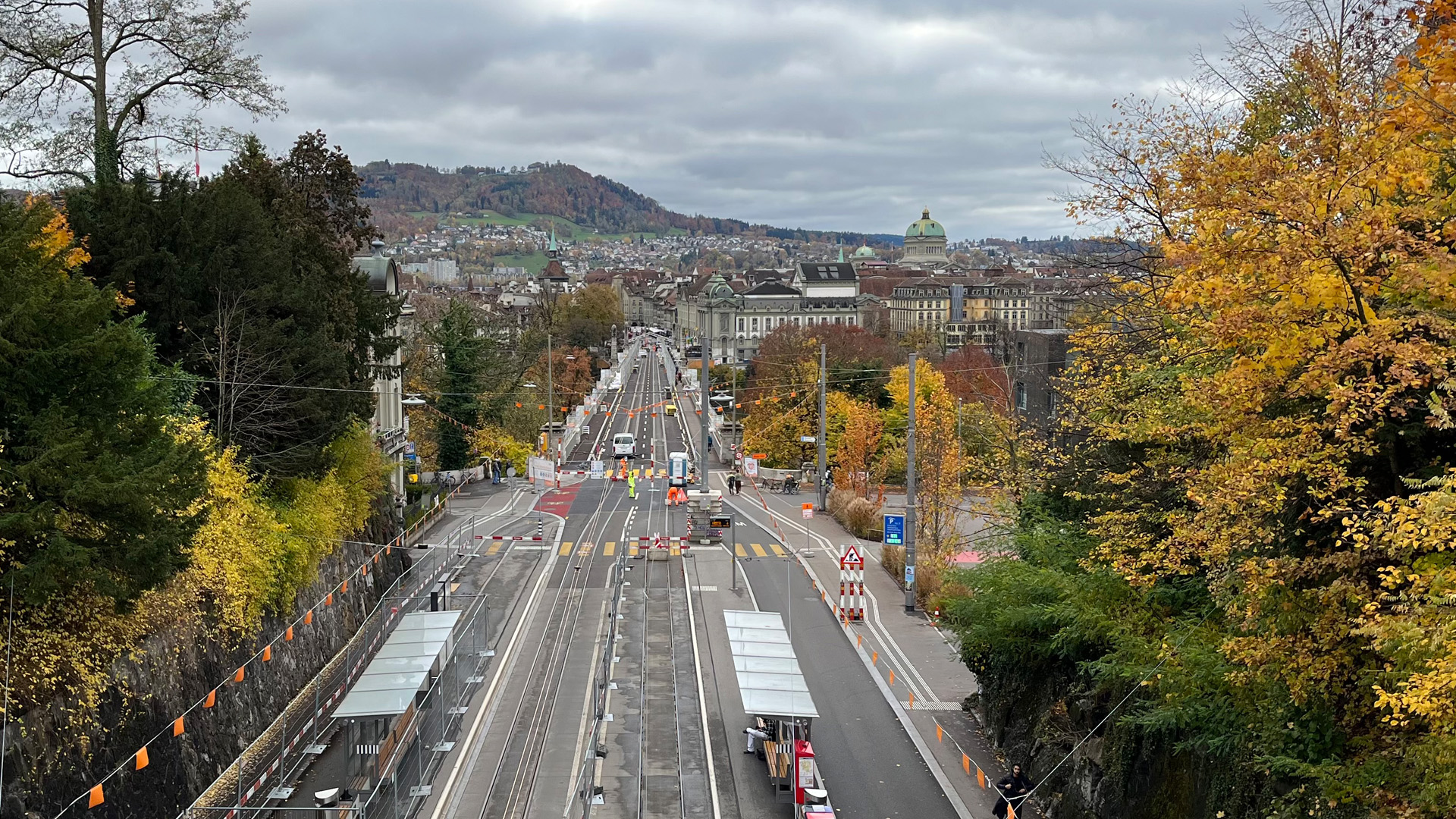 Kornhausbrücke ab Brücke beim Viktoriaplatz