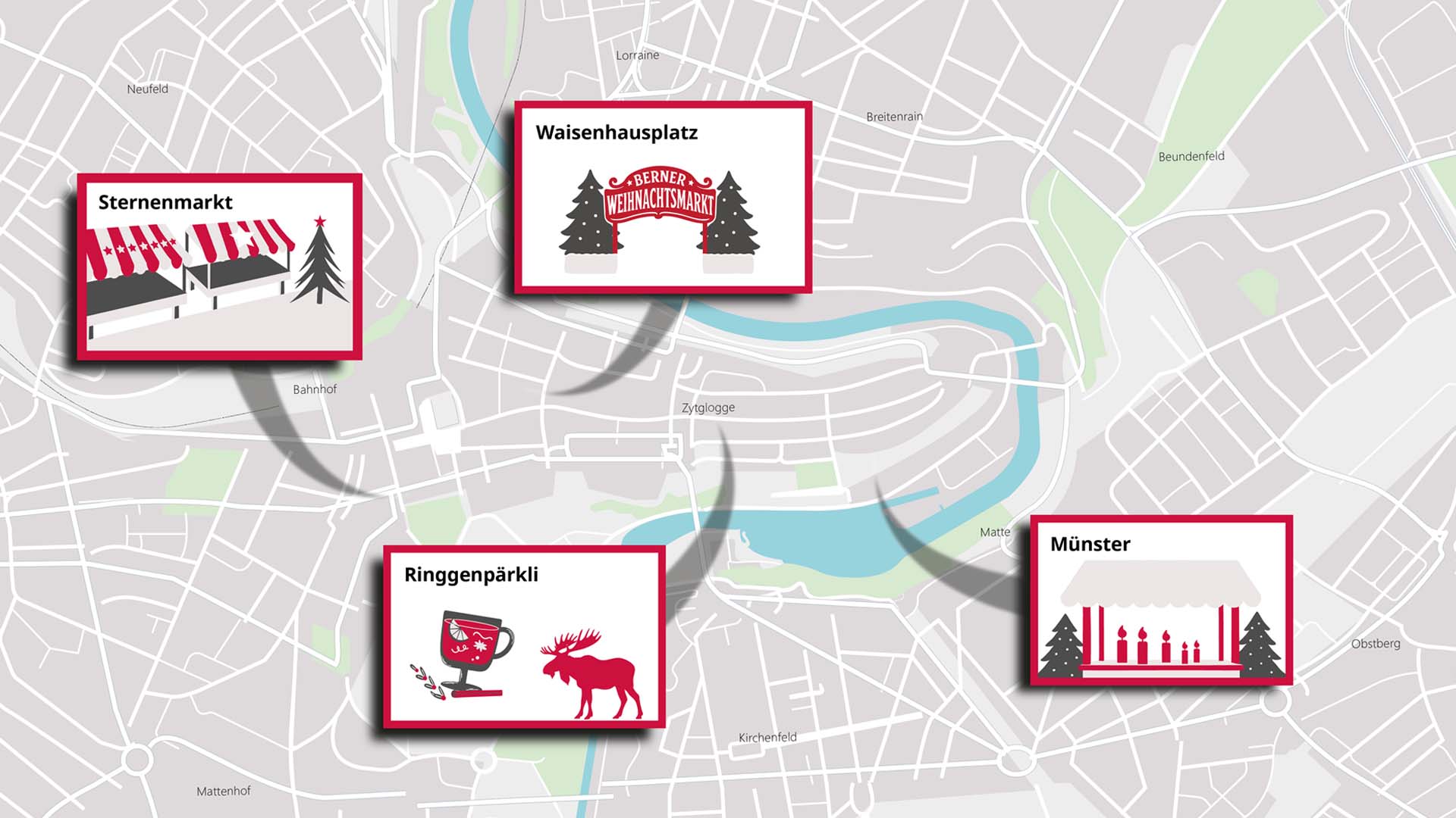 Karte Weihnachtsmärkte 2025