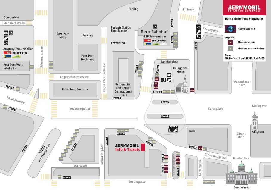 Kantenplan Unterhaltsarbeiten Raum Bahnhof Bern MOONLINER 01