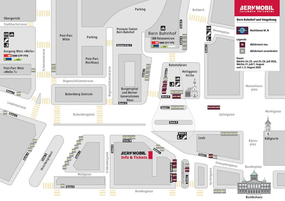 Kantenplan Unterhaltsarbeiten Raum Bahnhof Bern MOONLINER 02