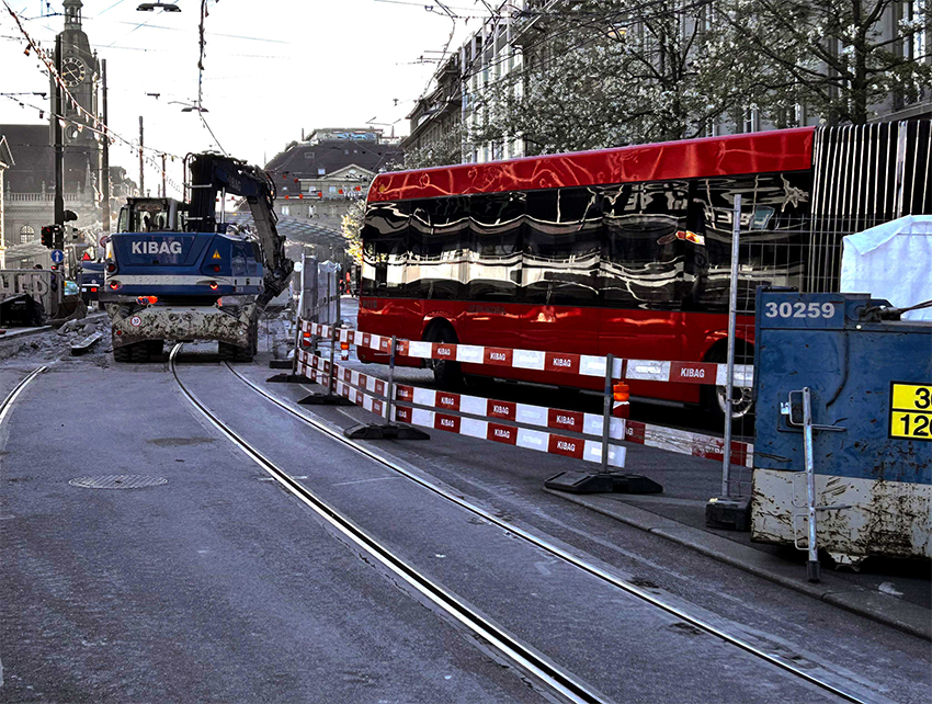 Planung von Baustellen bei BERNMOBIL